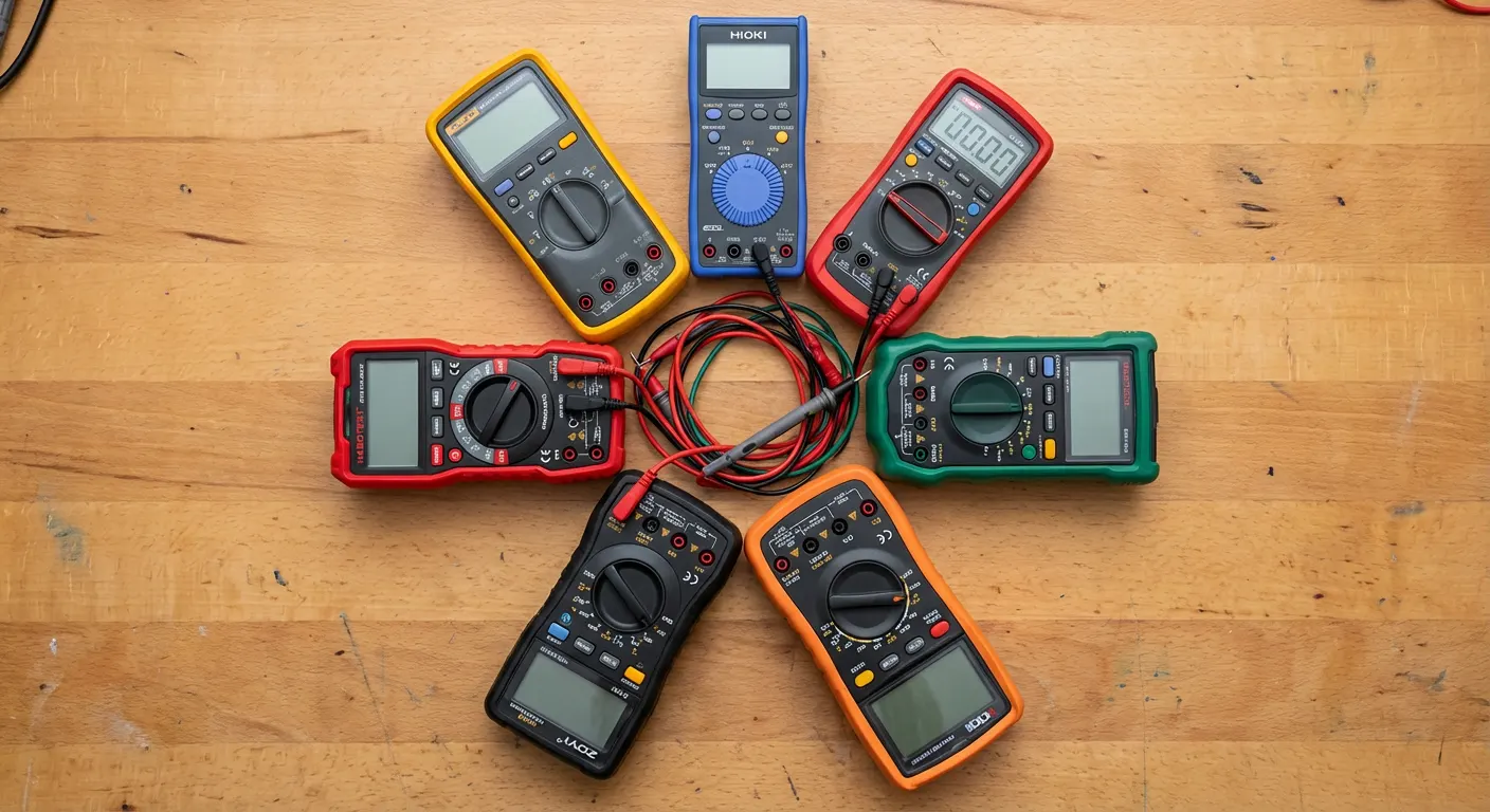 بهترین برند مولتی متر کدام است؟ مقایسه 7 برند : هیوکی , فلوک , یونیتی و ...